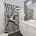 Sasquatch Time Warp Shower Curtain Gift: Cryptid Vortex for Mythical Homes