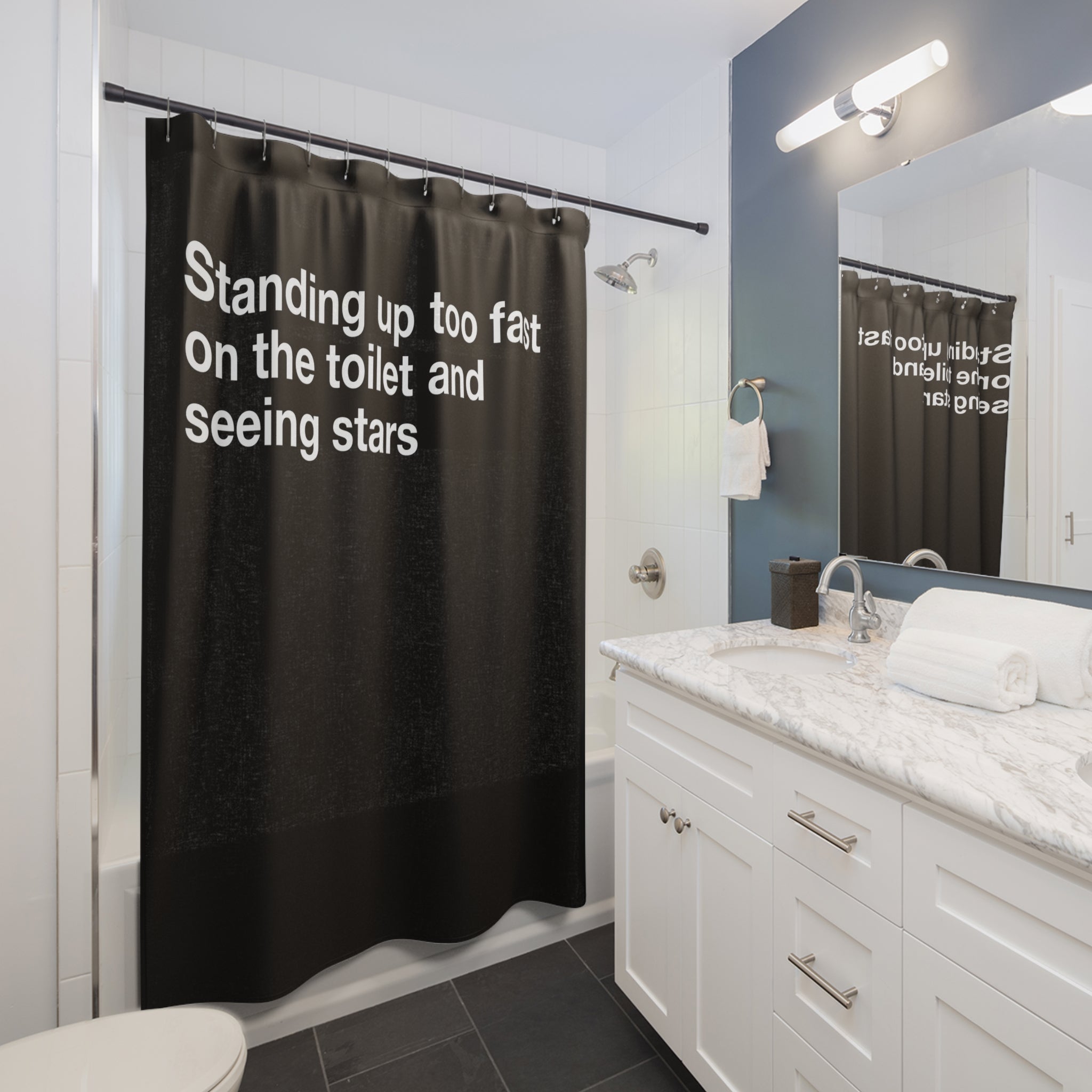 Bathroom Stars Toilet Floater Shower Curtain