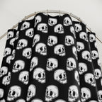 Minimalist Skull Pattern Shower Curtain Gift: Edgy Simplicity for Modern Homes
