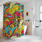 Bohemian Paisley Swirl Shower Curtain Gift: Groovy Floral Art for Eclectic Homes