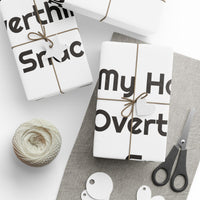 My Hobby Is Overthinking Snacks Gift for Funny Presents wrapping paper – original NewGiftDay design