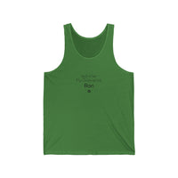 Bigfoot Christmas List Unisex Jersey Tank tank top – original NewGiftDay design, view 4