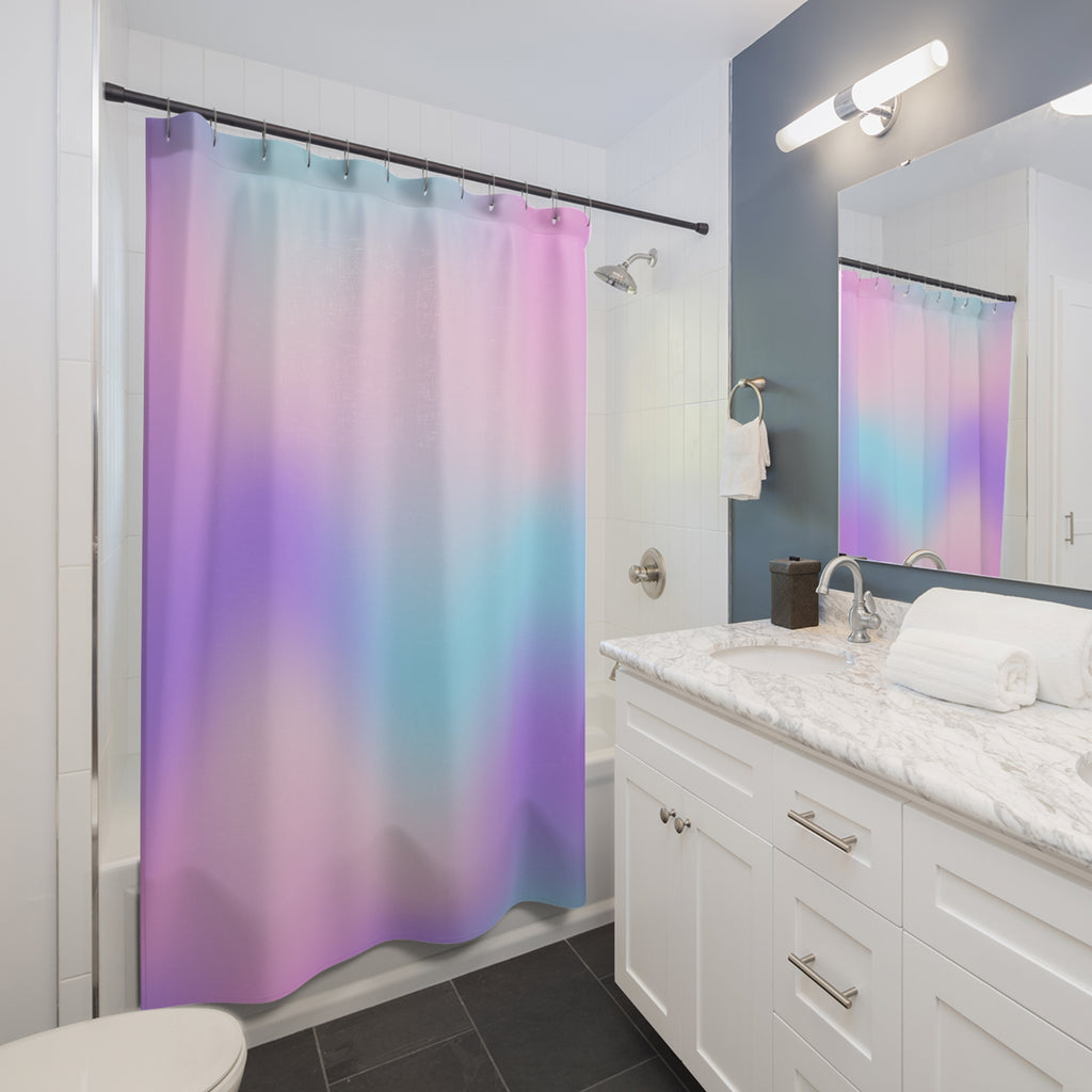 Ethereal Pastel Gradient Shower Curtain Gift: Dreamy Calm for Aesthetic Spaces