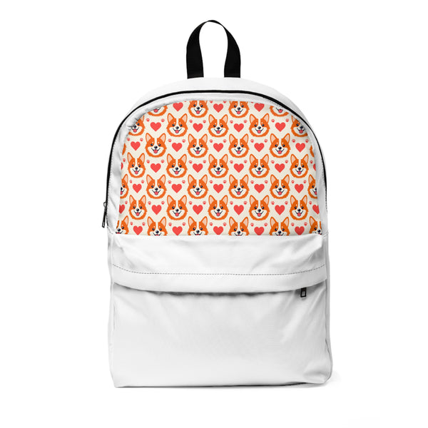 Corgi Hearts Unisex Classic Backpack design