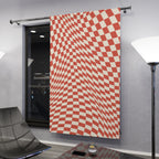 Checkerboard Sucker Vortex Blackout Window Curtain