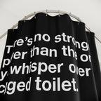 Clogged Toilet Prayers Shower Curtain