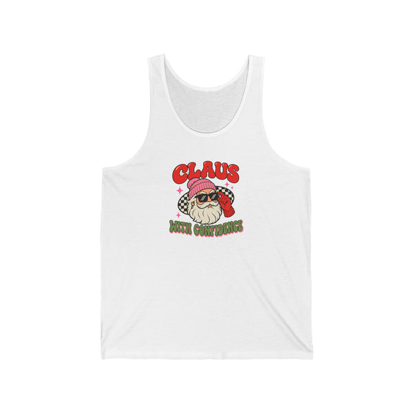 Claus With Confidence Unisex Jersey Tank design