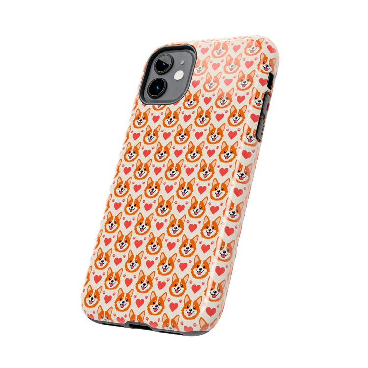 Corgi Hearts Toughs phone case – original NewGiftDay design, view 3