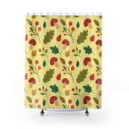 Cozy Autumn Woodland Pattern Shower Curtain Gift: Charming Fall for Nature Lovers
