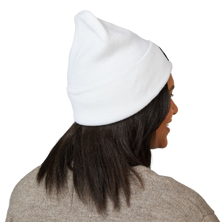 Cozy Ghost Drip for Chilly Halloween Days beanie in white – original NewGiftDay design