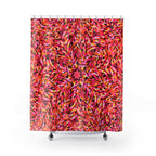 Kaleidoscopic Starburst Mosaic Shower Curtain Gift: Dazzling Art for Energetic Homes