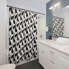 Abstract Water Drops Shower Curtain
