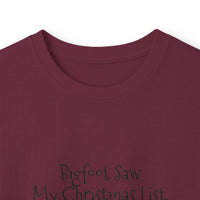 Bigfoot Christmas List long sleeve tee – original NewGiftDay design, view 41