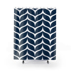 Serene Blue Whale Tail Silhouette Shower Curtain Gift: Ocean Calm for Minimalist Spaces