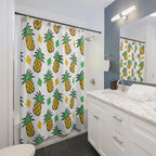 Whimsical Pineapple Pattern Shower Curtain Gift: Tropical Fun for Sunny Homes