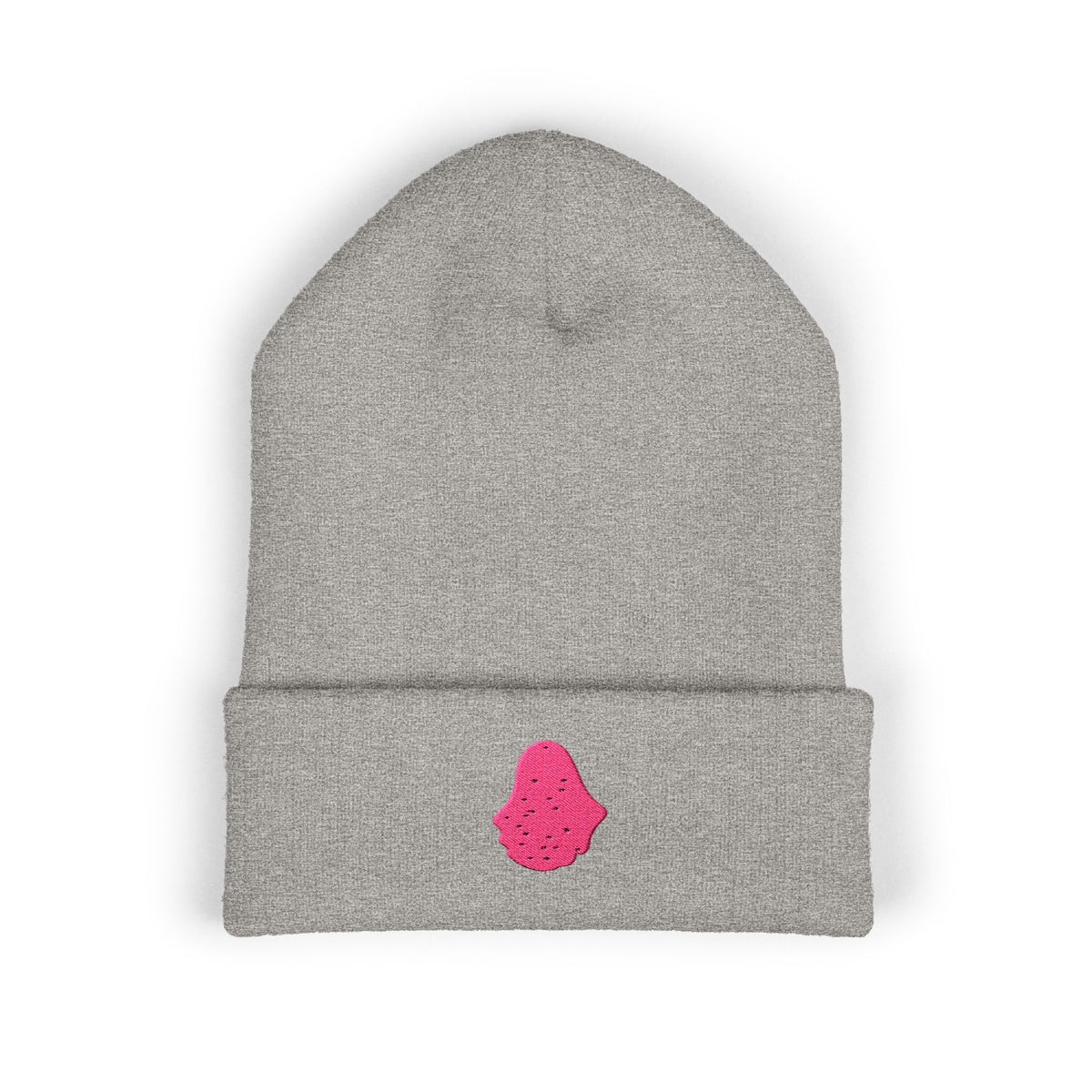 Pink Ghost Parade Classic Cuffed (Embroidery) beanie – original NewGiftDay design, view 3