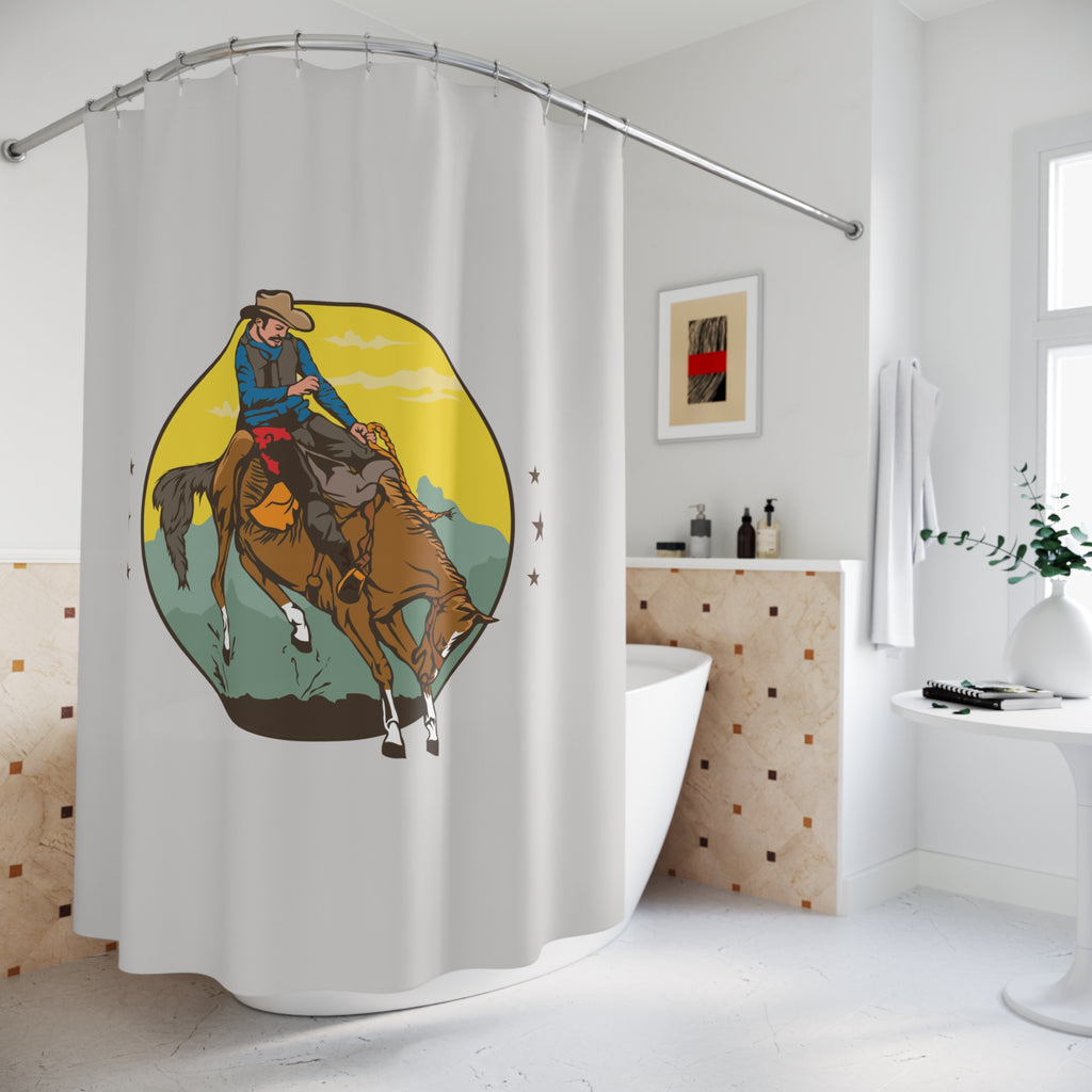 Bucking Bronc Rodeo Shower Curtain Gift: Western Grit for Adventurous Homes