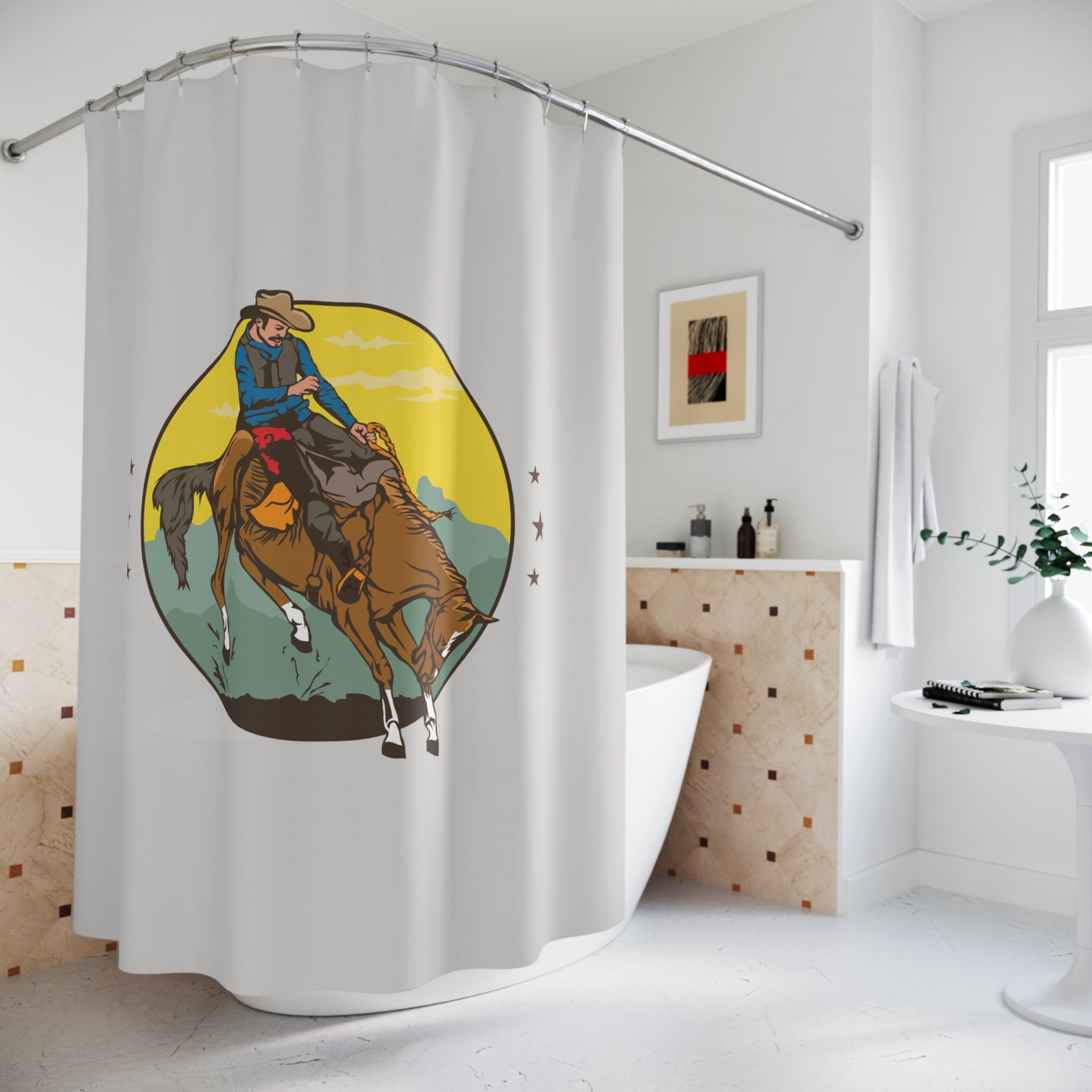 Bucking Bronc Rodeo Shower Curtain Gift: Western Grit for Adventurous Homes