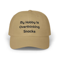 My Hobby Is Overthinking Snacks Printed Dad for Casual Snack Runs hat – original NewGiftDay design, view 3