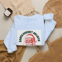 Santa Doesn't Believe in You Either sweatshirt – original NewGiftDay design, view 17