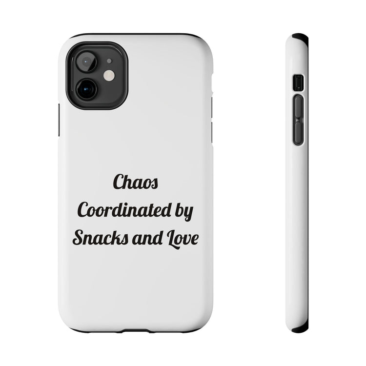 Chaos Coordinated by Snacks and Love Tough Phone Case for Daily Carry design