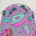 Glazed Donut Purple Pattern Shower Curtain Gift: Sweet Indulgence for Delightful Homes