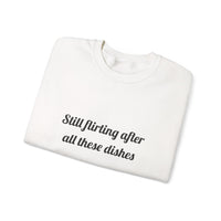 Still flirting after all these dishes DTG Printed for Sweet Moments sweatshirt – original NewGiftDay design, view 7