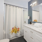 Elegant Autumn Harvest Floral Shower Curtain Gift: Festive Fall for Sophisticated Homes