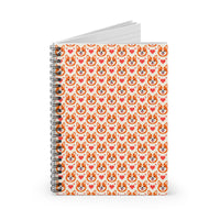 Corgi Hearts Spiral - Ruled Line notebook – original NewGiftDay design, view 2