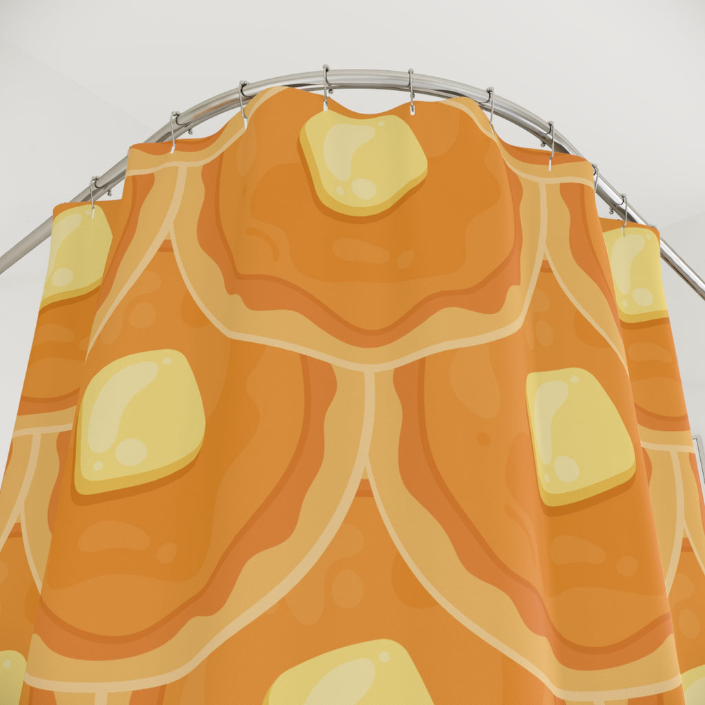Breakfast Pancake Stack Shower Curtain Gift: Comfort Food Fun for Morning People