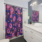 Abstract Swirl Dot Shower Curtain Gift: Modern Artistic Flair for Vibrant Homes