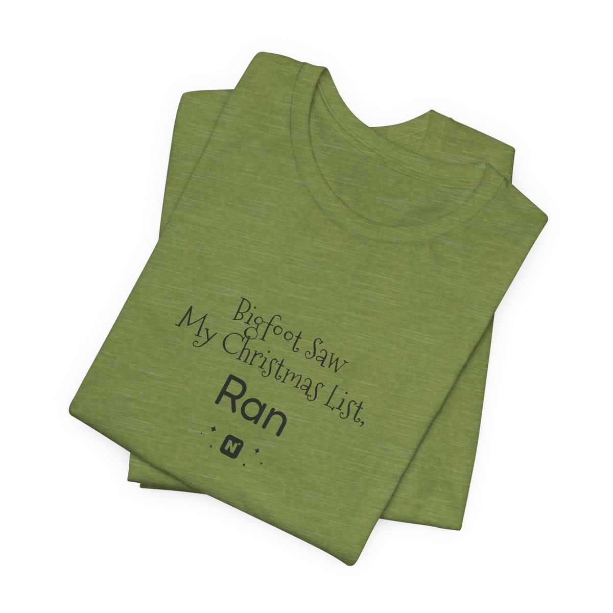 Bigfoot Christmas List T-shirt – original NewGiftDay design, view 170
