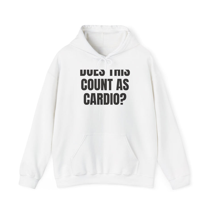 Does This Count as Cardio DTG Printed Hoodie for Rest Day Rides design