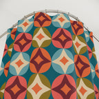 Mid-Century Starburst Geo Shower Curtain Gift: Retro Pop for Vintage Homes