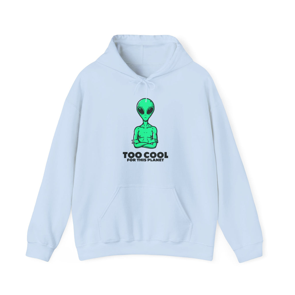 Too Cool For This Planet Alien hoodie – original NewGiftDay design, view 4