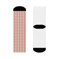 Retro Daisy Blooms Crew socks – original NewGiftDay design
