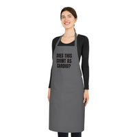 Does This Count as Cardio Printed Cotton for Snack Pros apron – original NewGiftDay design, view 3
