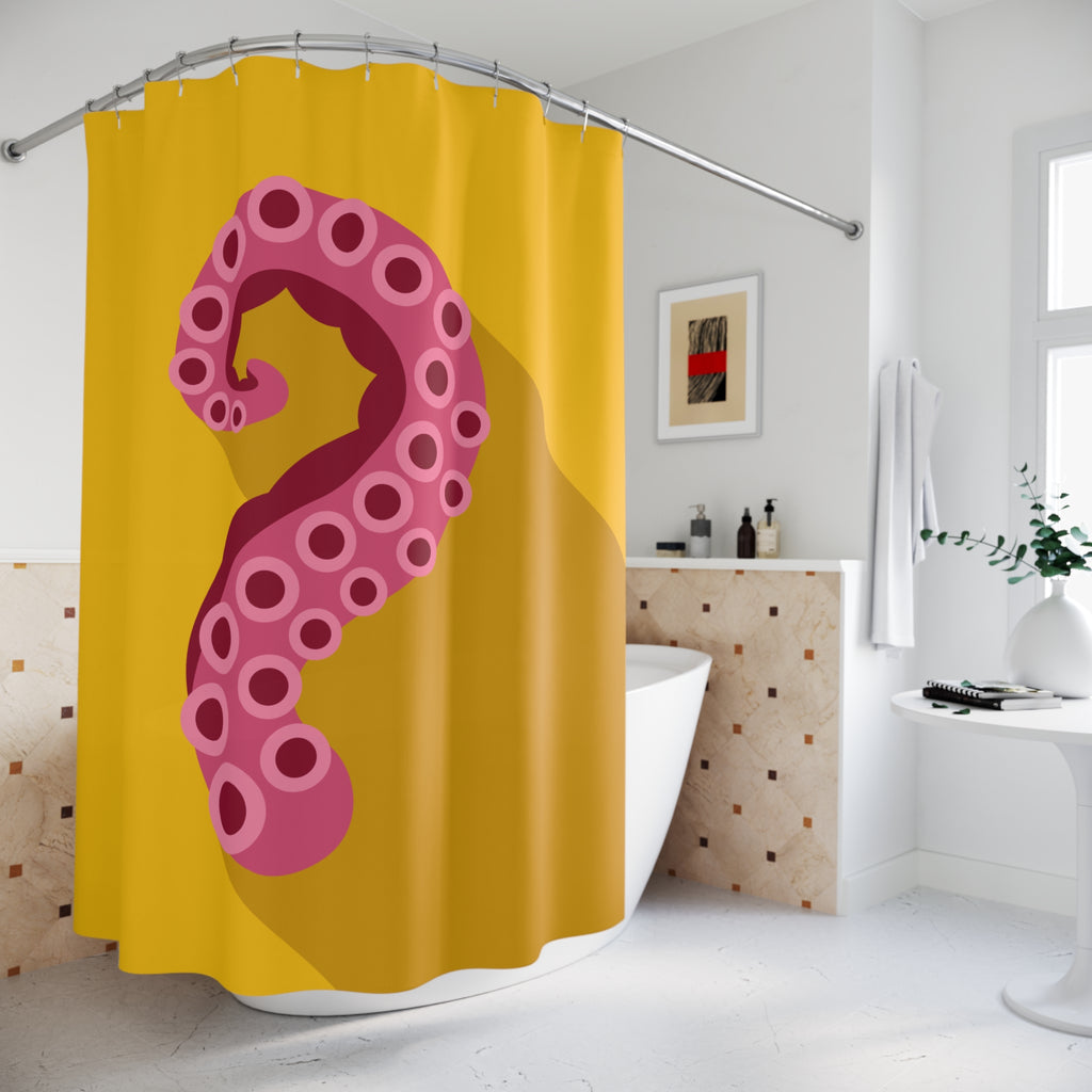 Bold Octopus Tentacle Shower Curtain Gift: Modern Ocean Art for Vibrant Homes