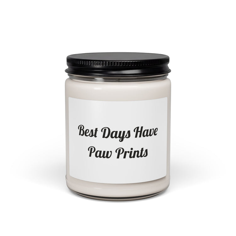 Best Days Have Paw Prints Cozy candle – original NewGiftDay design