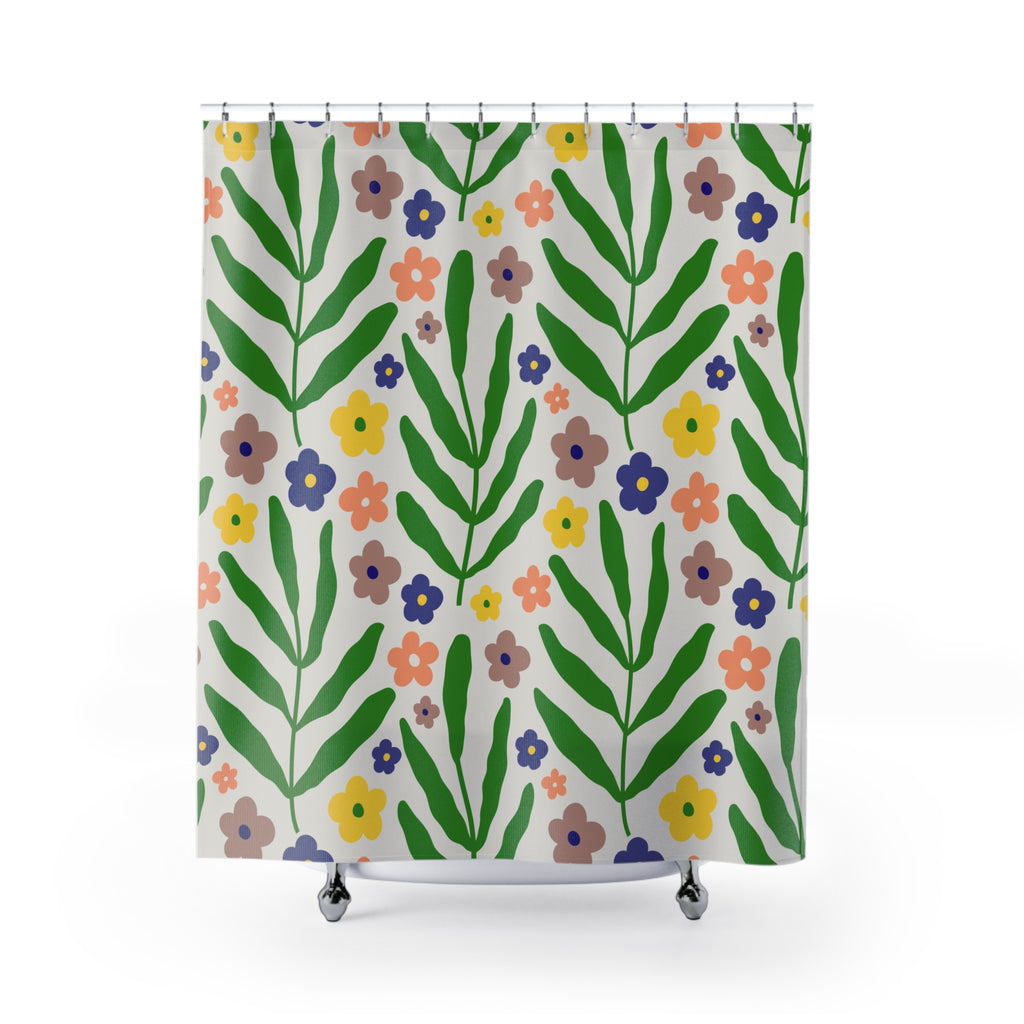 Whimsical Botanical Shower Curtain Gift: Organic Comfort for Nature Lovers