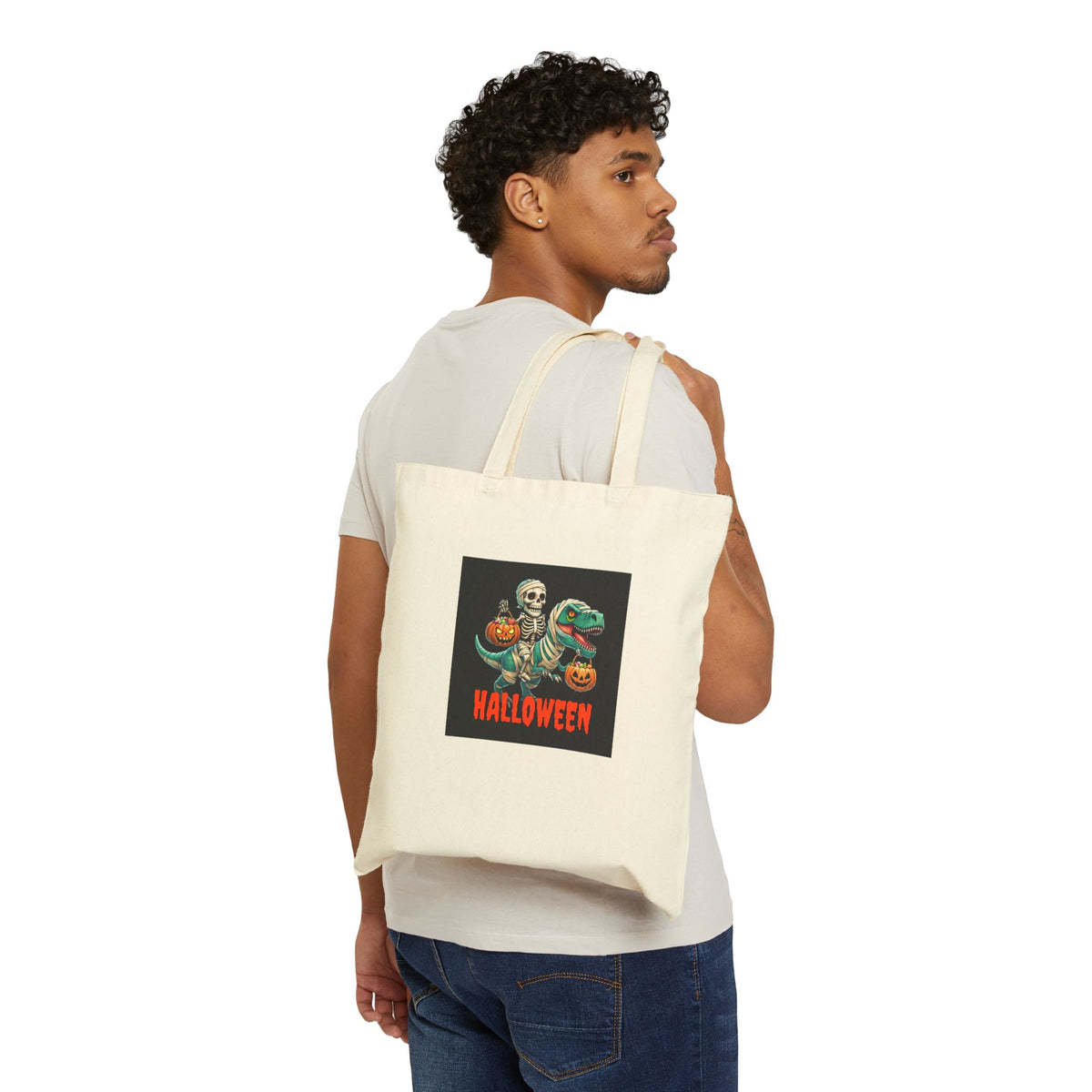 Halloween tote bag – original NewGiftDay design, view 3