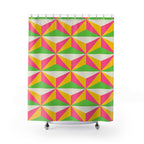 3D Optical Illusion Shower Curtain Gift: Geometric Joy for Modern Upgrades
