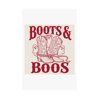 Western Boots Boo Glow poster – original NewGiftDay design, view 2
