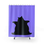 Black Bear-Rug Cat Shower Curtain Gift: Hilarious Novelty for Maximalists