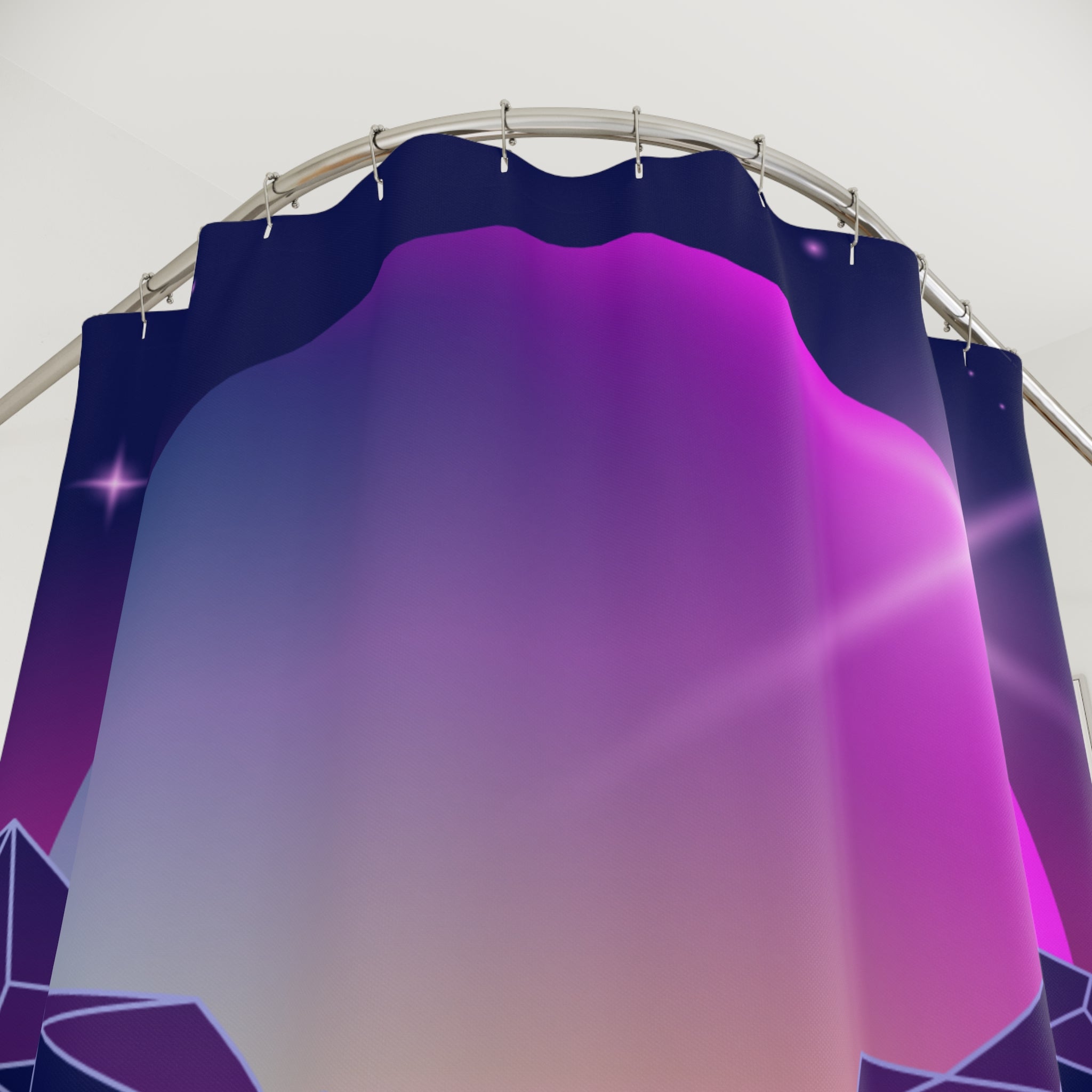 Retrowave Synthwave Horizon Shower Curtain Gift: 80s Cyberpunk for Retro Homes