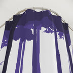 Hand-Drawn Purple Zen Shower Curtain Gift: Organic Minimalist for Mindful Homes