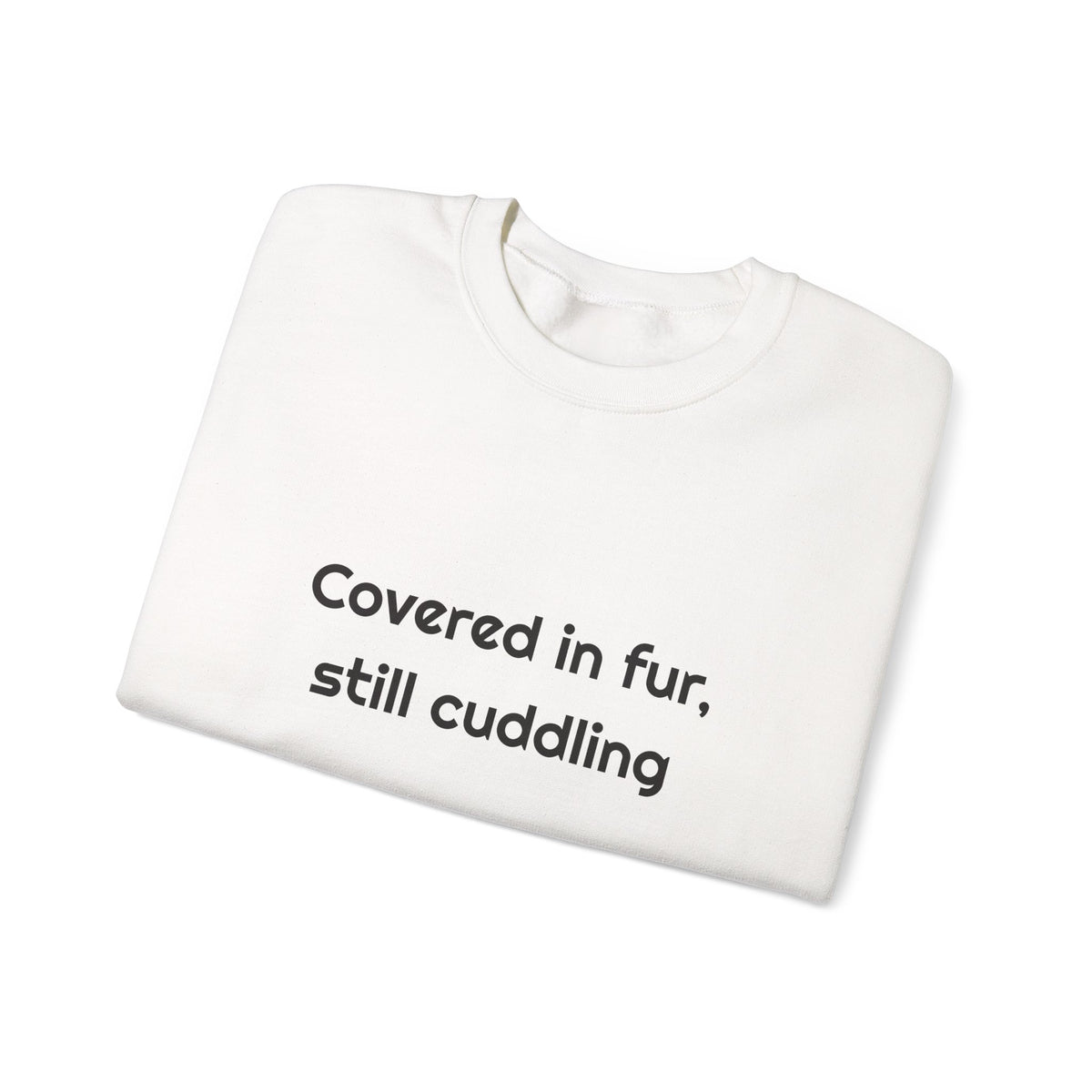 Covered in fur still cuddling DTG Printed for Cozy Pet Fans sweatshirt – original NewGiftDay design, view 7