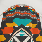 Southwestern Geometric Diamond Shower Curtain Gift: Rustic Texture for Modern Boho Homes