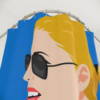 Pop Art Glamour Woman Shower Curtain Gift: Retro Chic for Bold Bathrooms