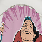 Pop Art Confident Man Shower Curtain Gift: Boss Vibes for Ambitious Homes